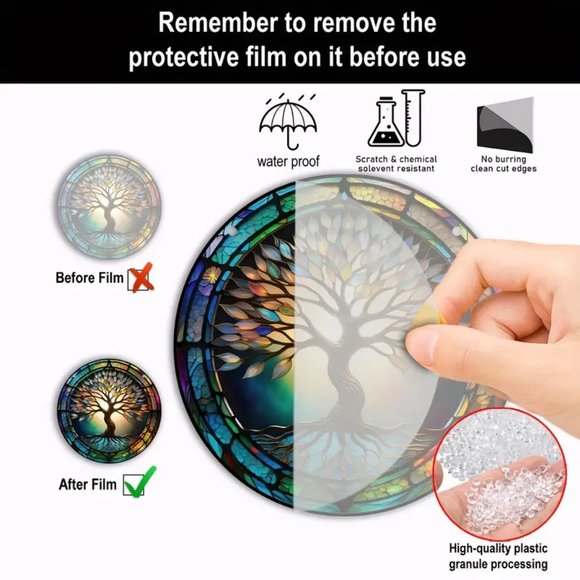 Four Seasons Tree of Life Suncatcher - Picture 4 of 4